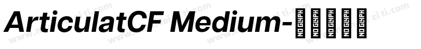 ArticulatCF Medium字体转换